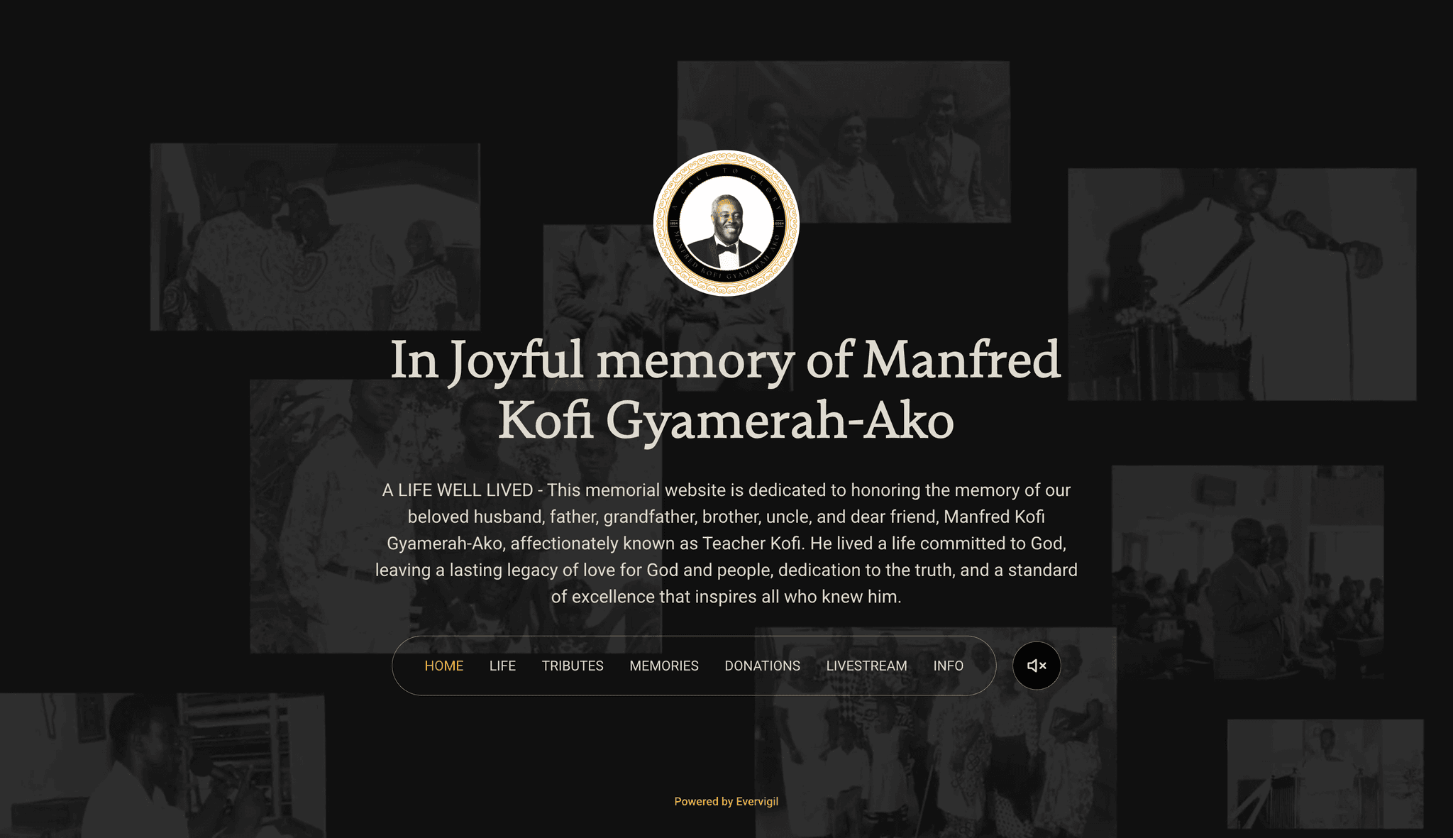 teacher kofi tribute website